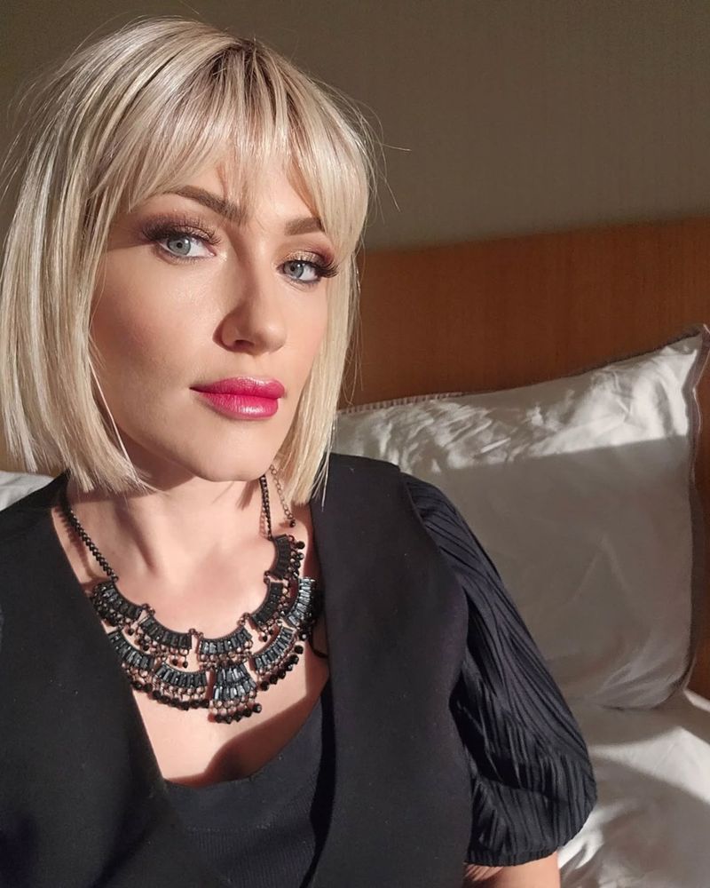Blunt Bob with Airy Wispy Fringe