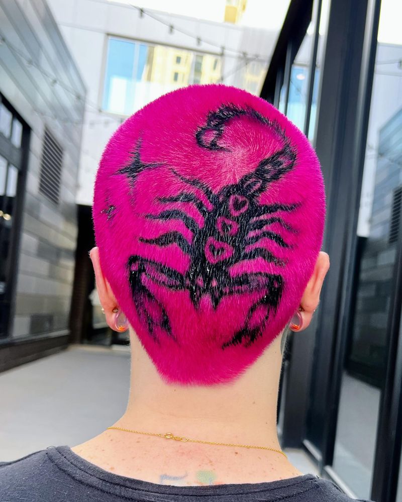Buzz Cut con diseño