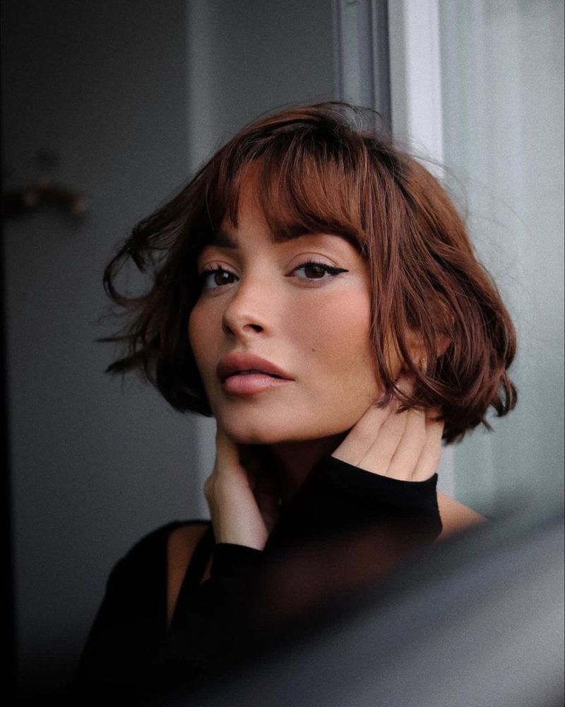 French Bob With Textured Fringe