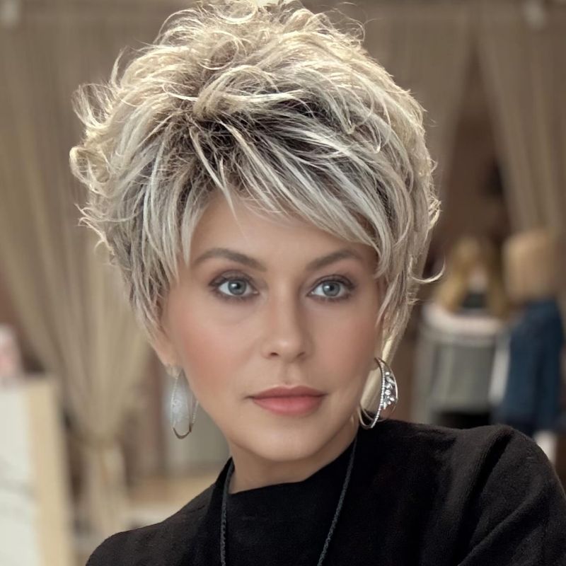 Feathered Pixie Bob with Bangs