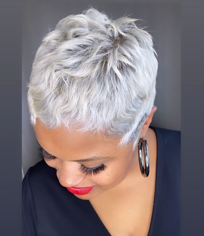 Curly Platinum Crop