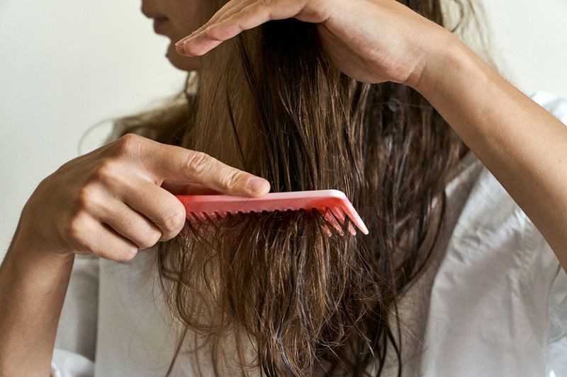 Brushing Hair When Wet