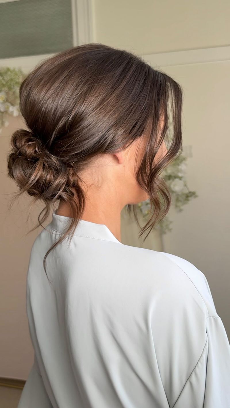 Low Textured Chignon