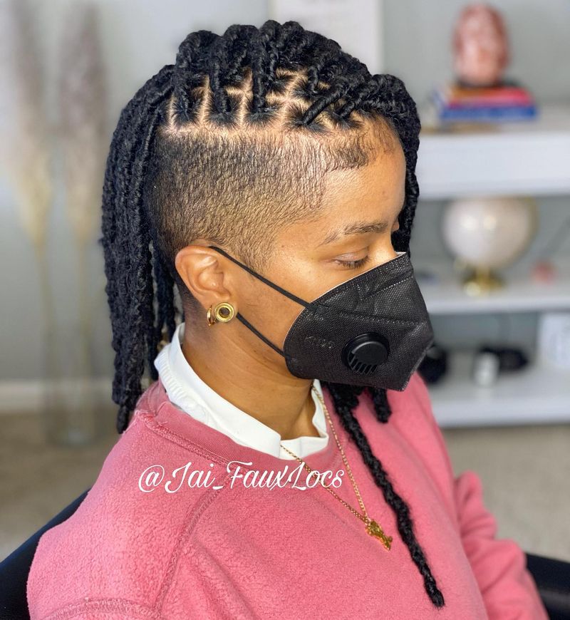Faux Loc Bob with Undercut