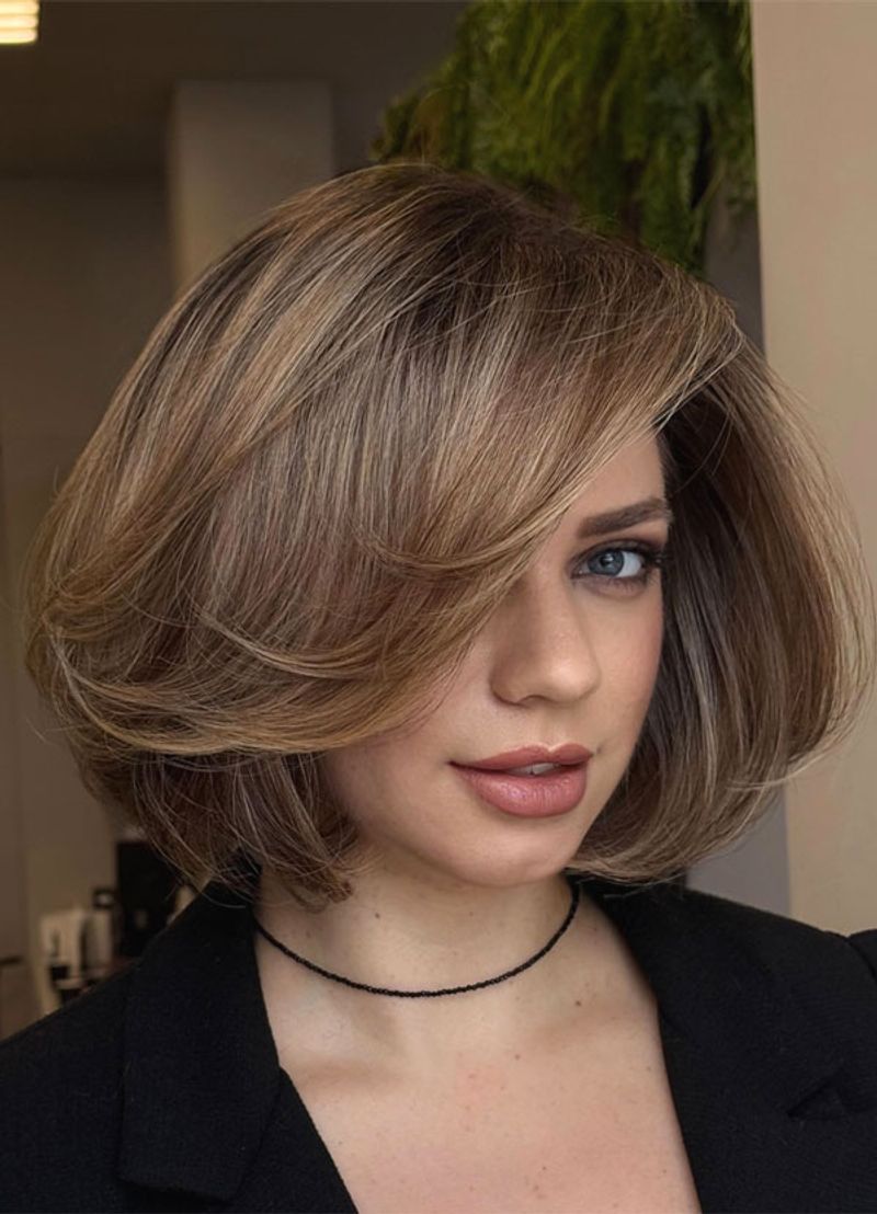 Perfectly Blown-Out Bob