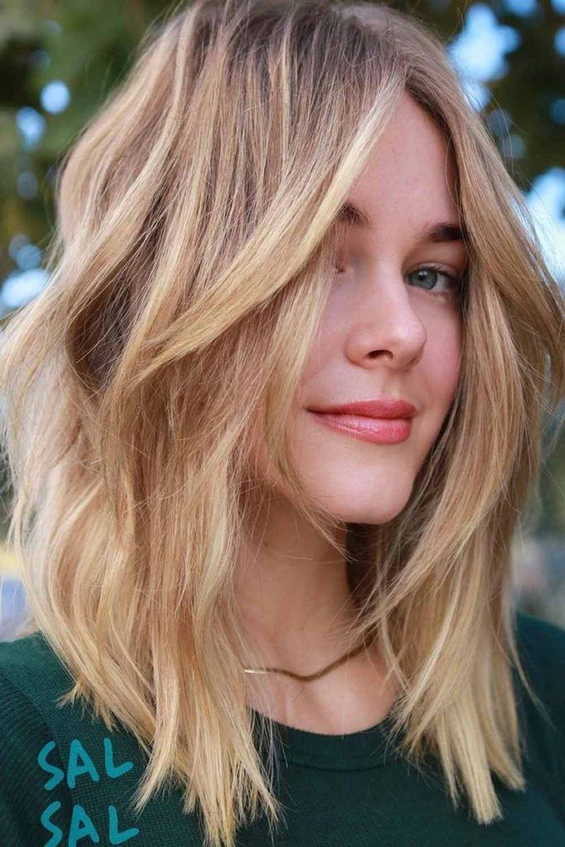 Curtain Bang Bob for High Foreheads