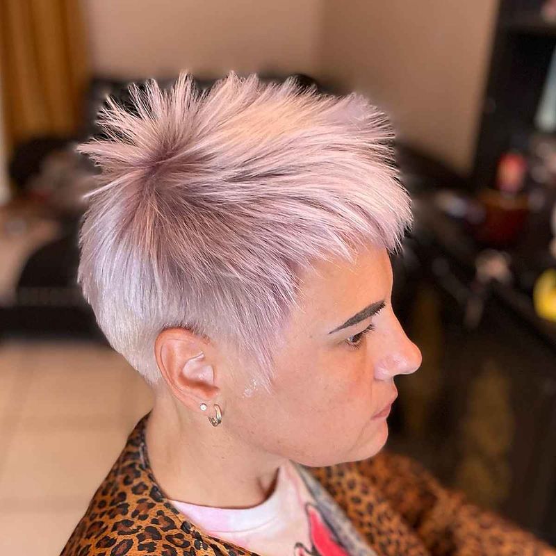 Pixie com textura espigada