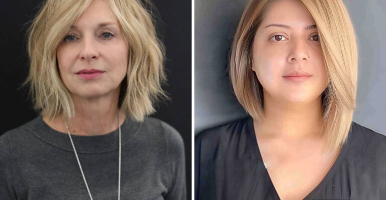 Best Haircuts to Smooth Aging Features for Women Over 50 With Round Faces