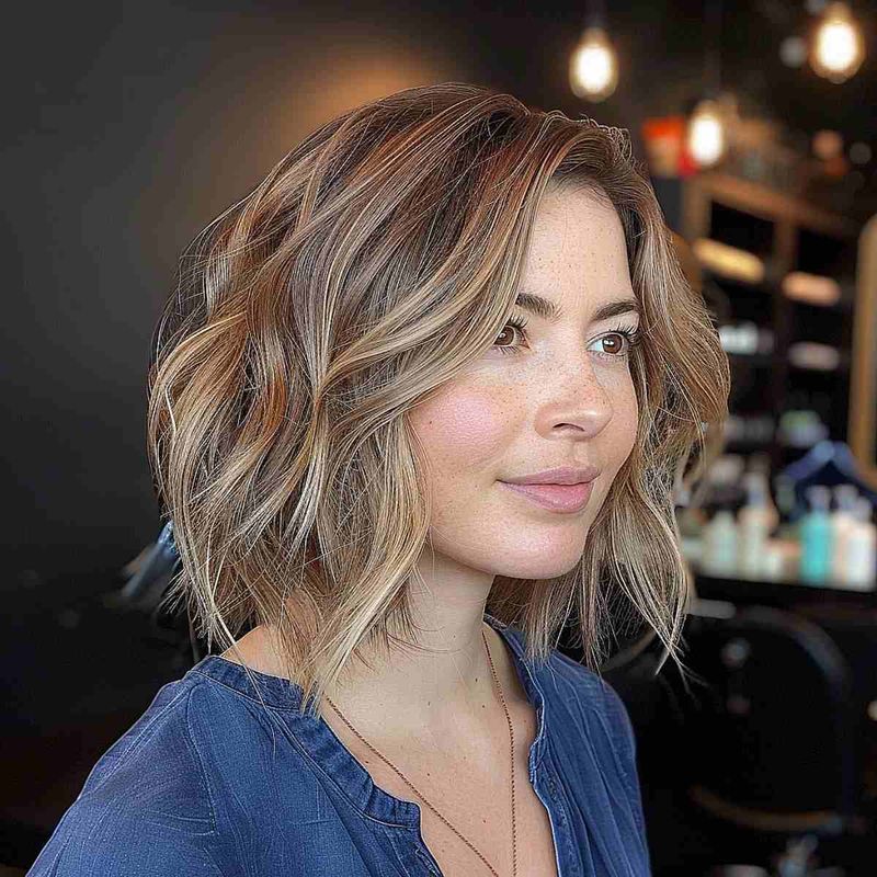 Tousled Bob with Micro-Layers