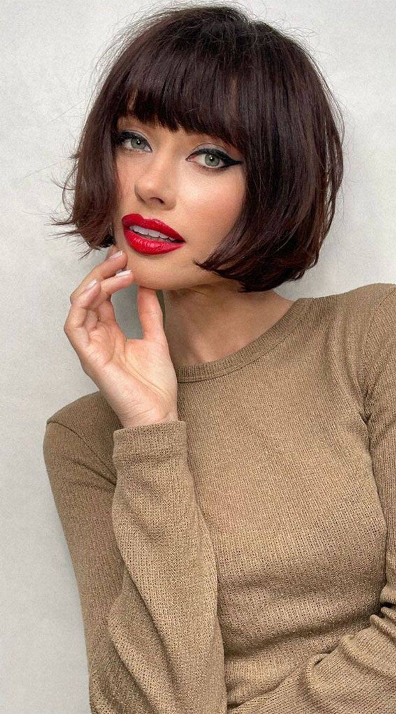 French-Girl Bob with Micro Bangs