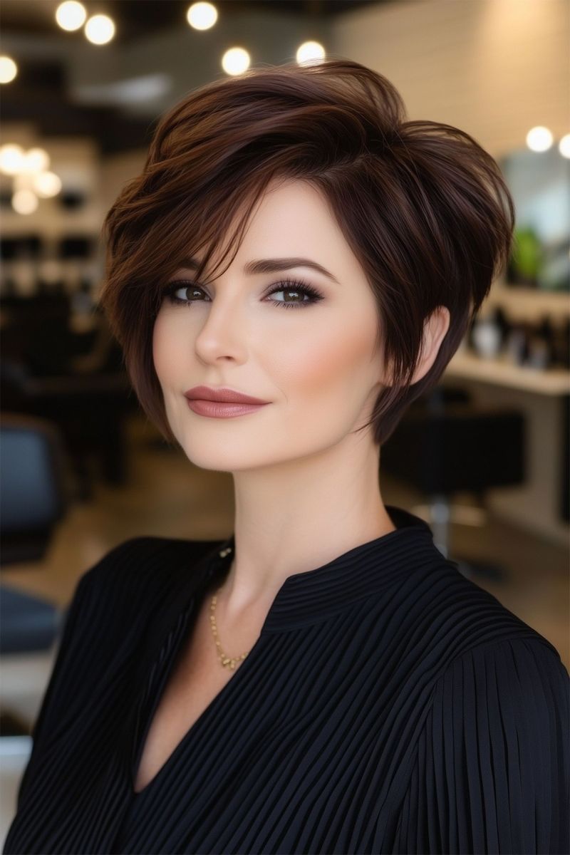 Side-Swept Pixie Bob for Active Lifestyles