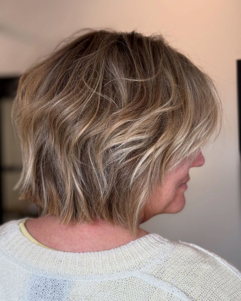 Layered Bob with Dimensional Highlights