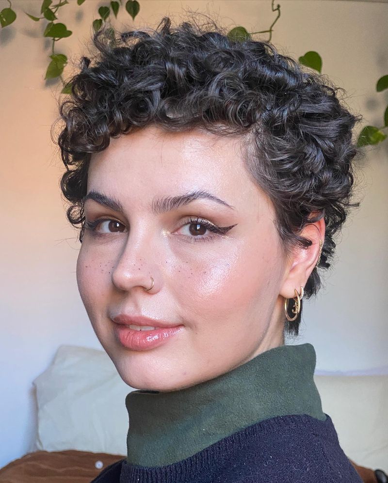 Curly Pixie with Smoothed Edges