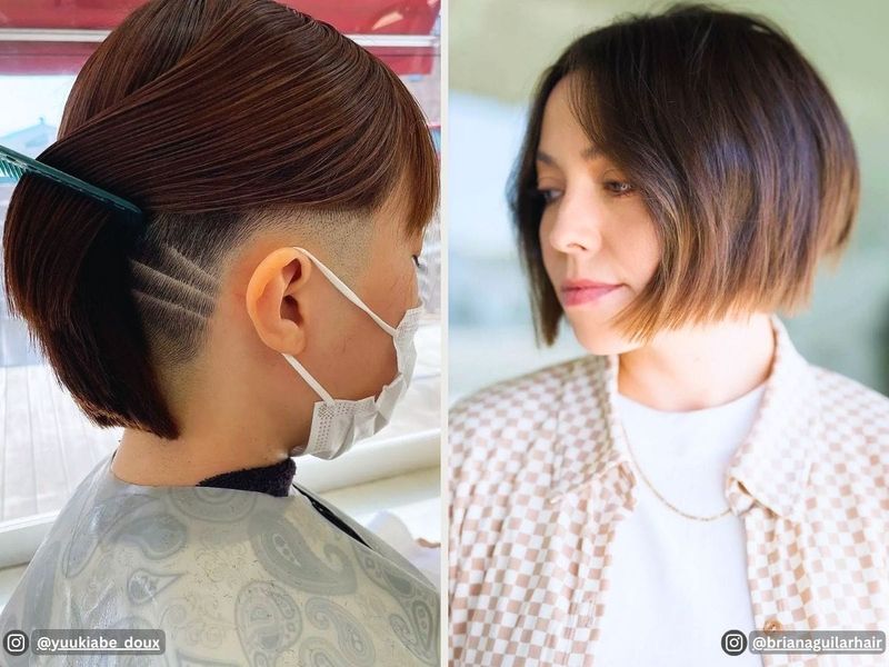 Chin Bob with Geometric Undercut