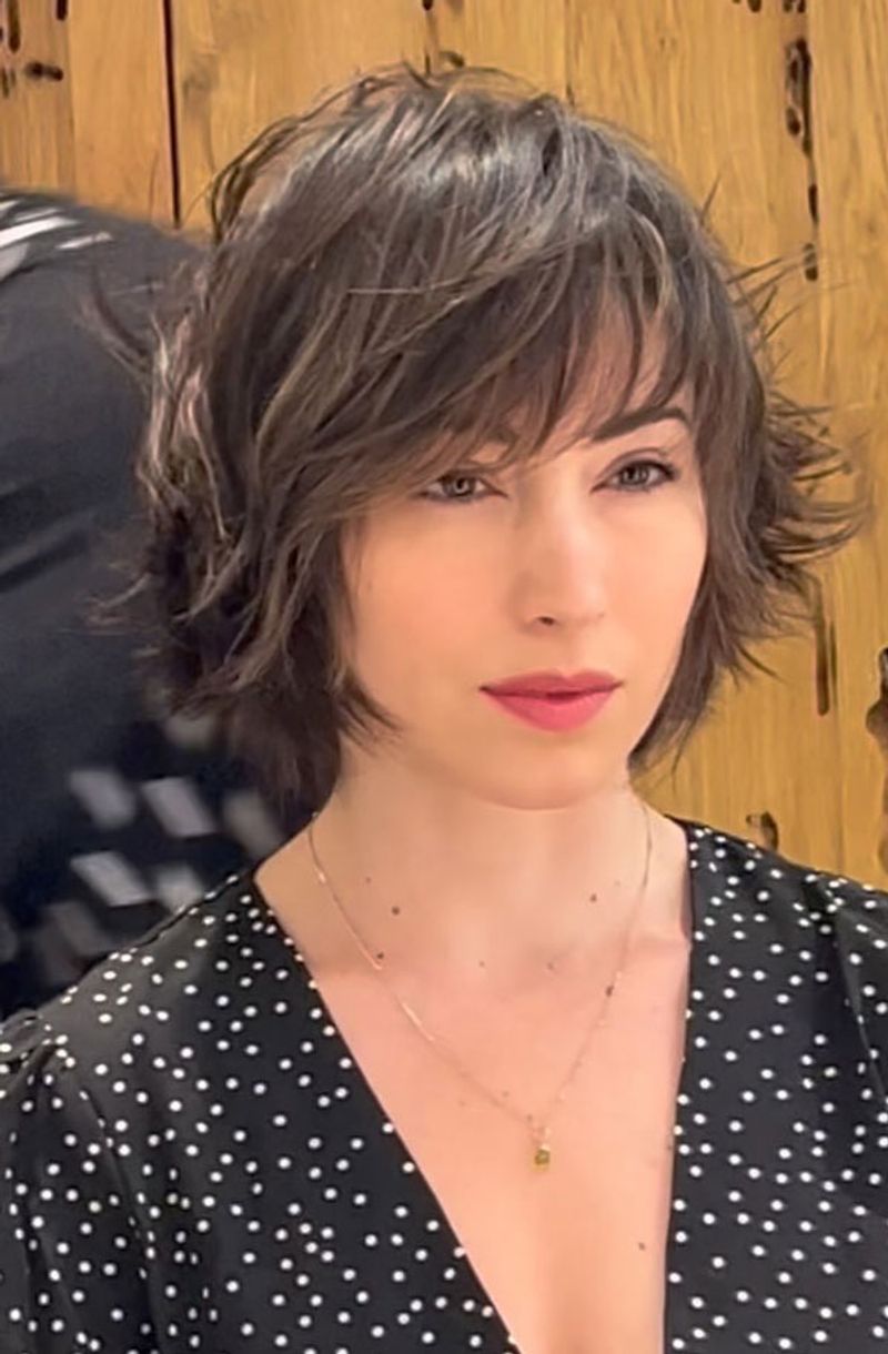 Textured Crop with Sweeping Fringe