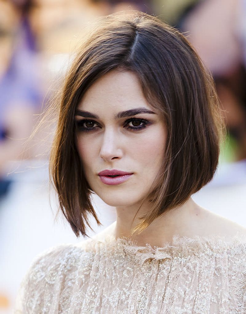 Asymmetrical Bob with Volume at Crown
