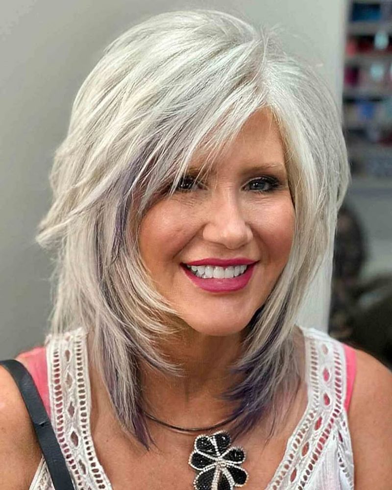 Tousled Shag with Face-Framing Highlights