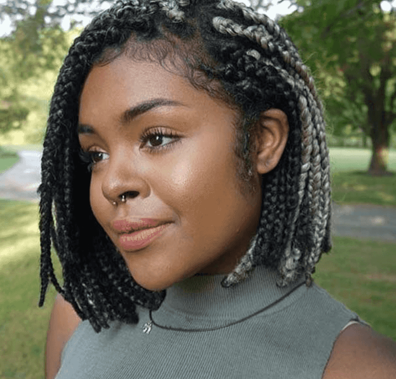 Bob Braids with Highlights
