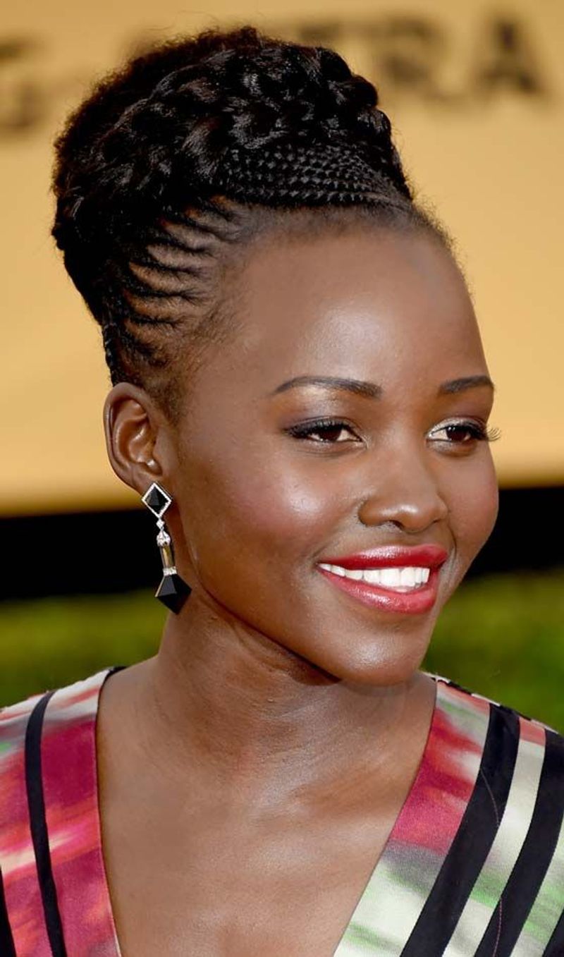 Chic Cornrow Updo