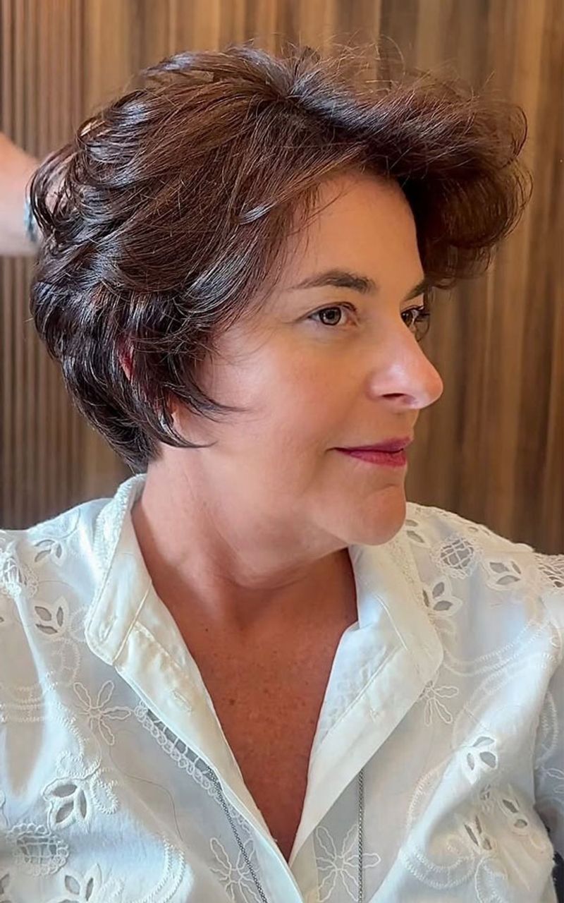 Tapered Pixie with Voluminous Top