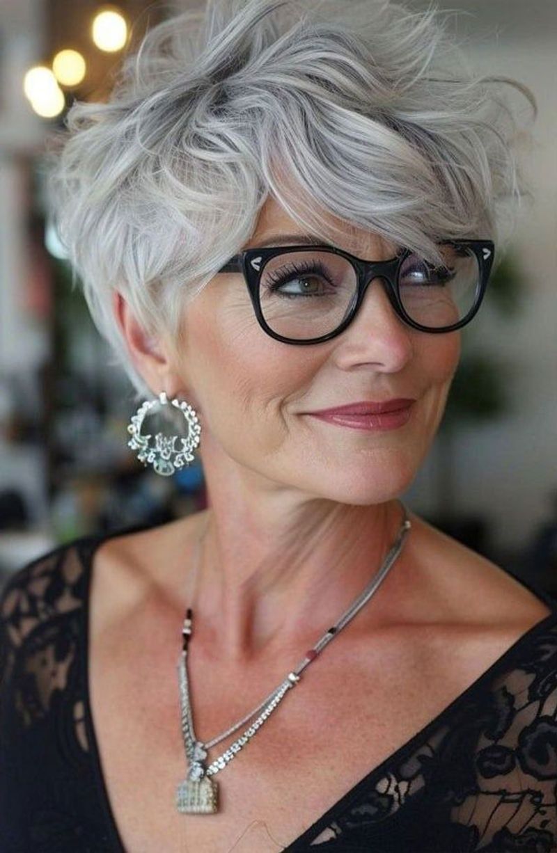 Tousled Crop with Wispy Fringe
