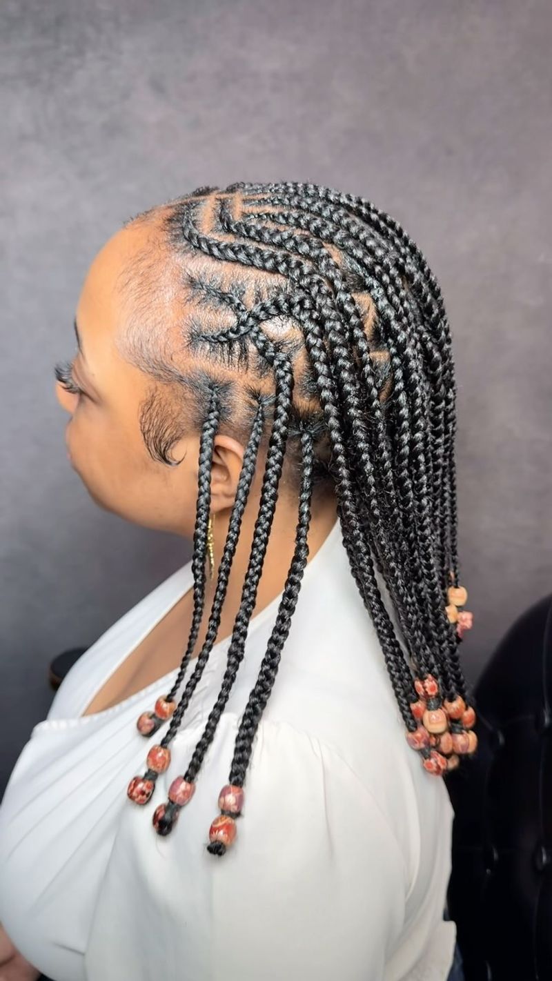 Fulani Braids With Beads