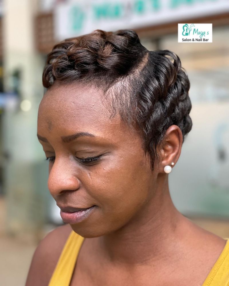Braided Pixie Updo