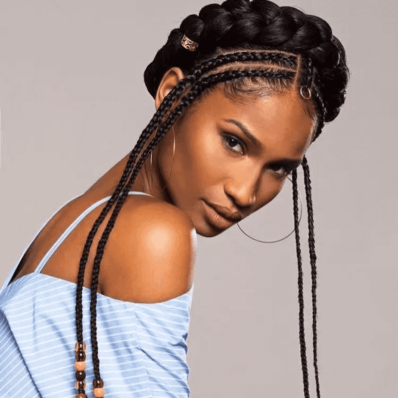 Crown Braid With Fulani Inspiration