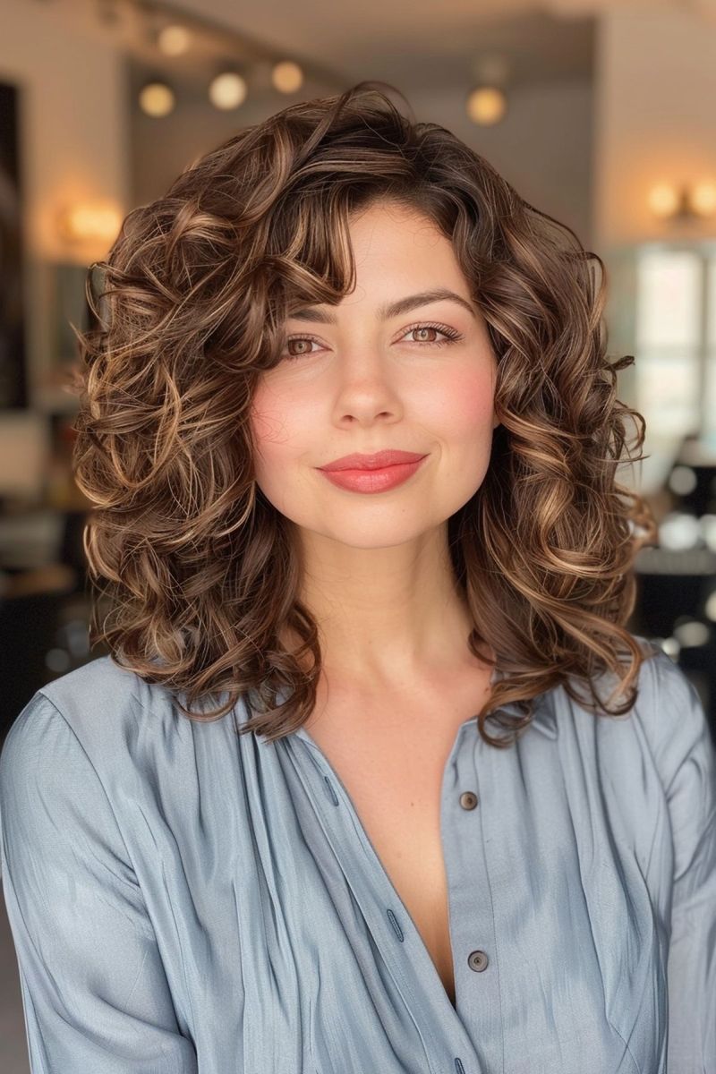 Shoulder-Grazing Curly Bob