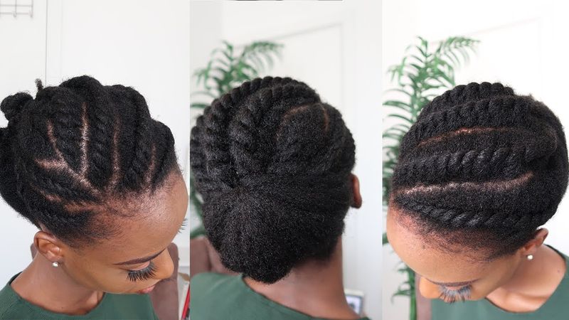Flat-Twisted Updo
