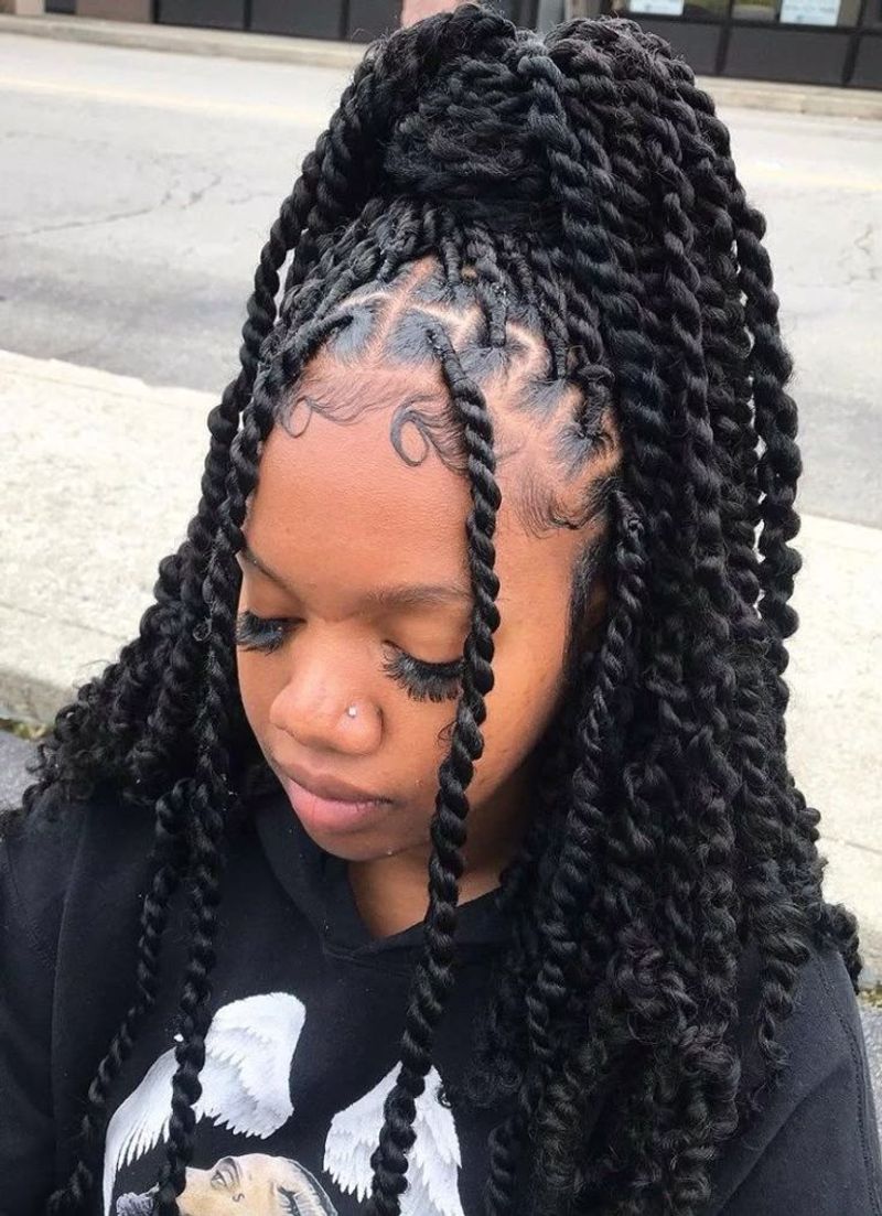 Penteado de ananás