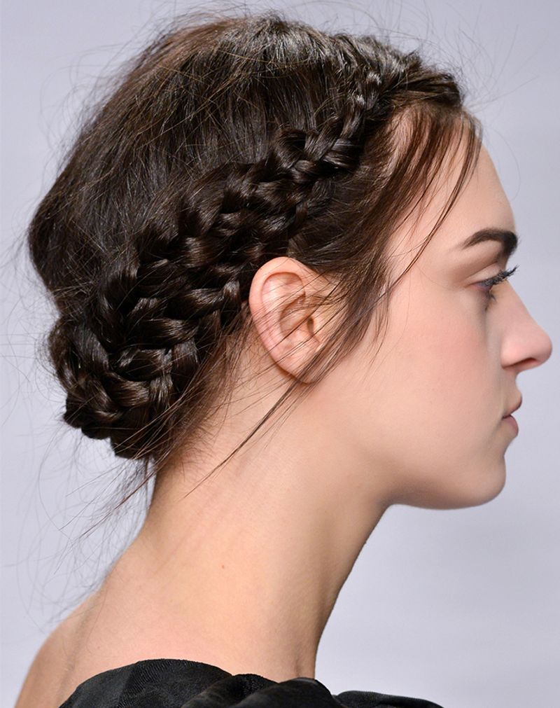 Halo Braid Updo