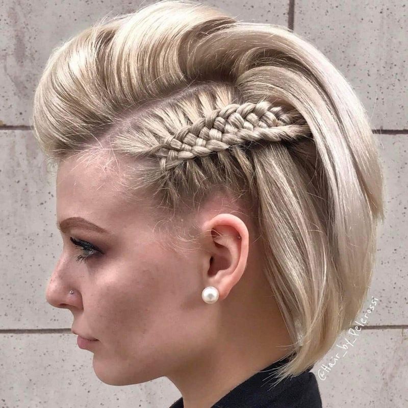 Side-Braided Pixie Styling