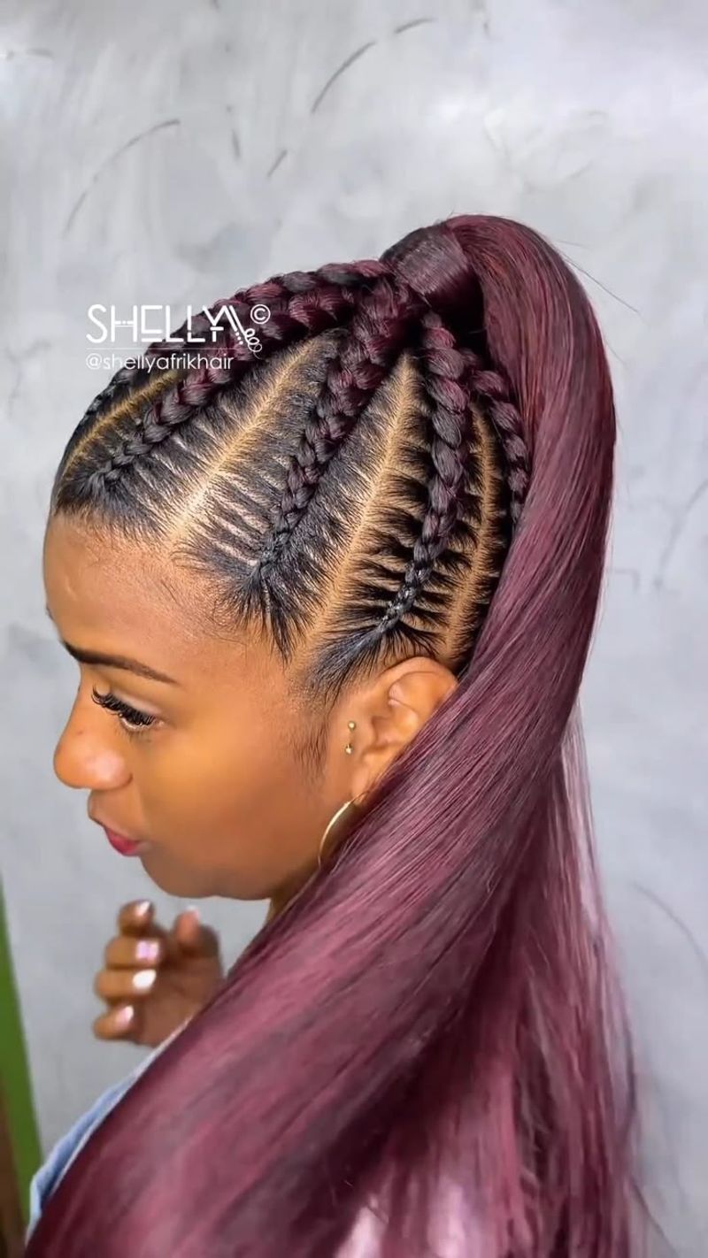 Coda di cavallo Cornrow