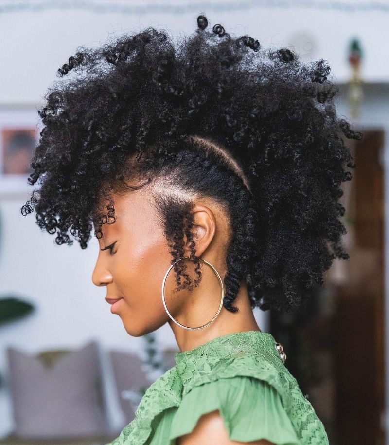 Mohawk with Curls