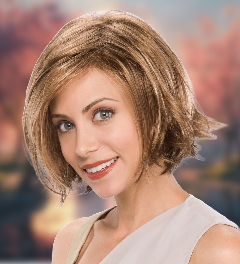 Layered Bob with Side-Swept Bangs