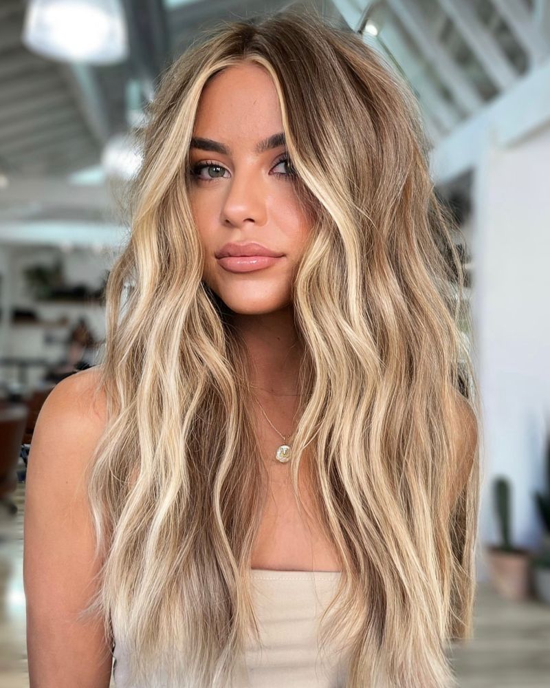 Sandy Blonde Money Piece