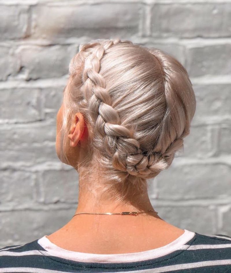 Double Dutch Braid Bun