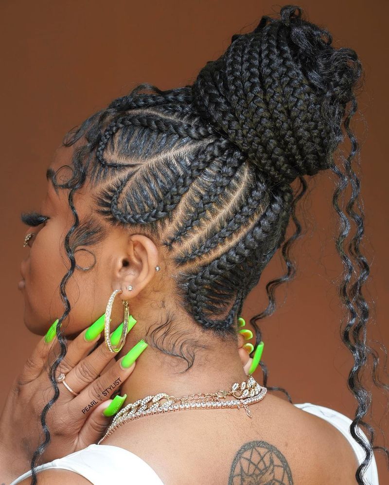 Knotless Braid Bun