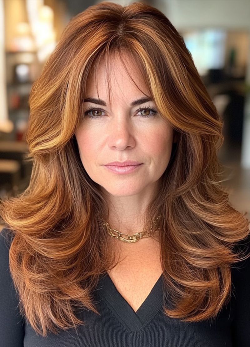Layered Butterfly Cut with Wispy Ends