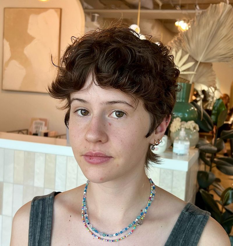 Curtain Bangs Pixie
