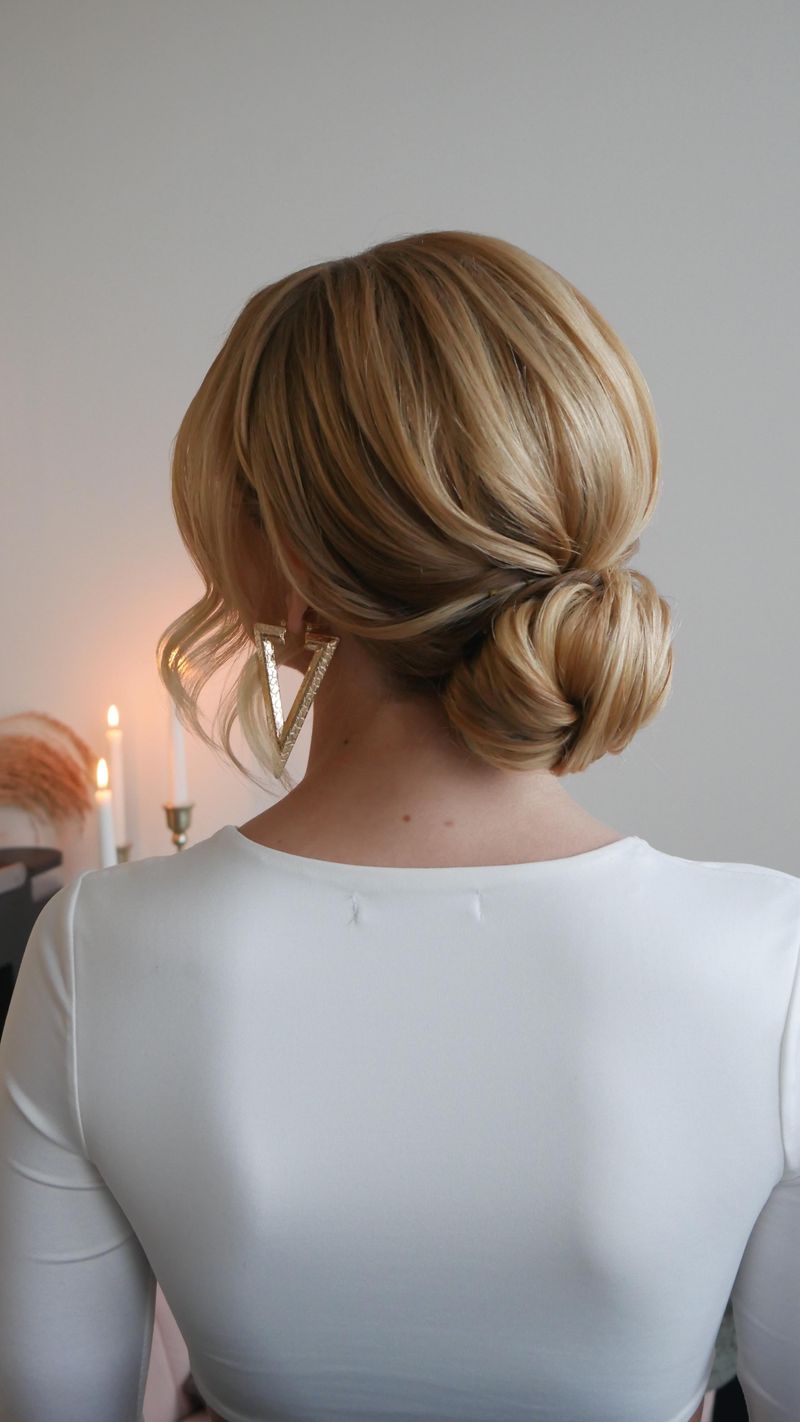 Sculptural Low Chignon