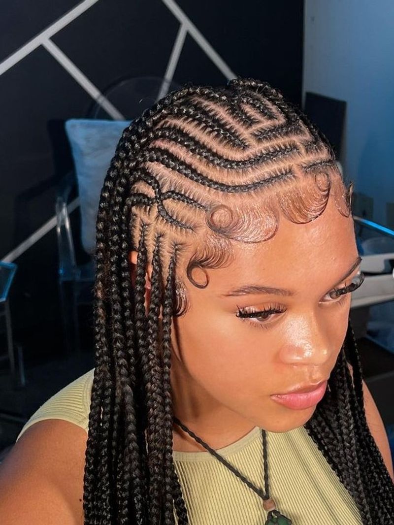Jumbo Lemonade Braids with Geometric Parts