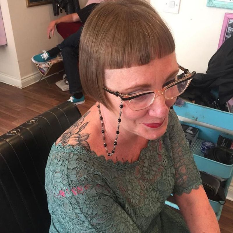 Chin-Length with Micro Bangs