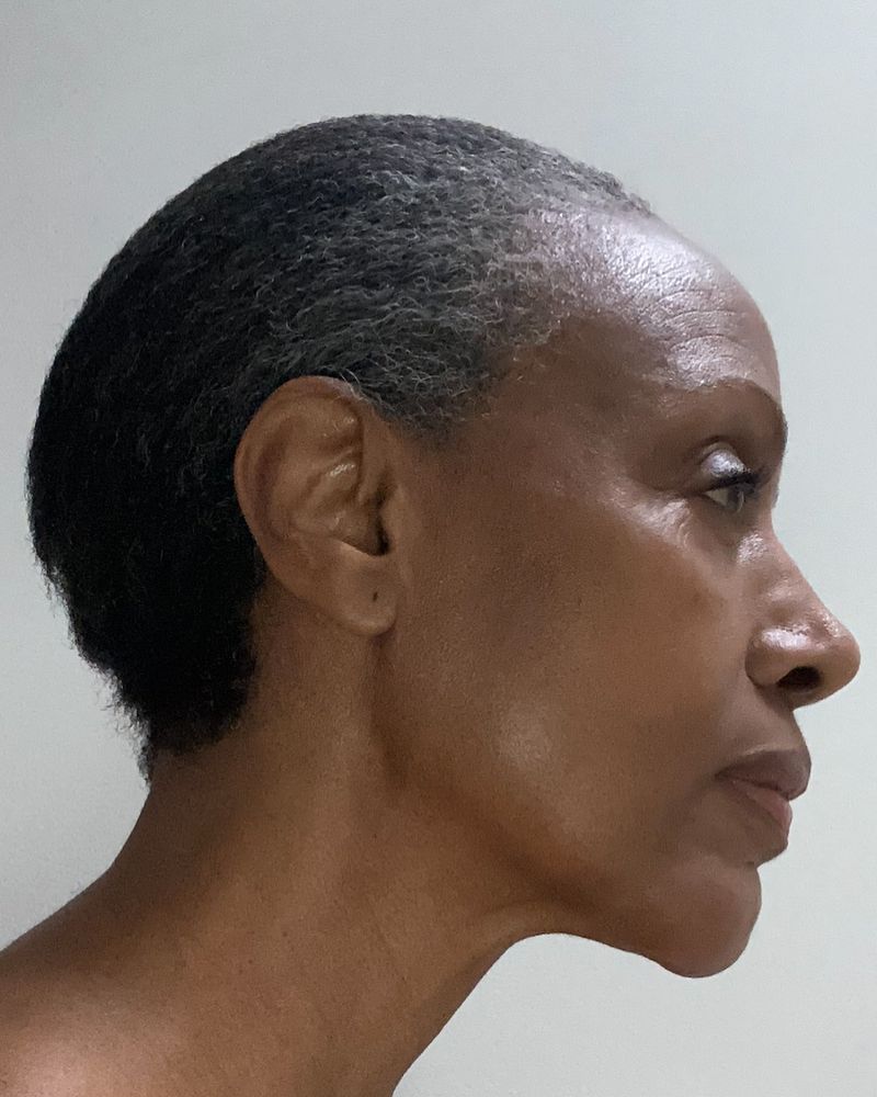 Slicked-Back Chin-Length Style