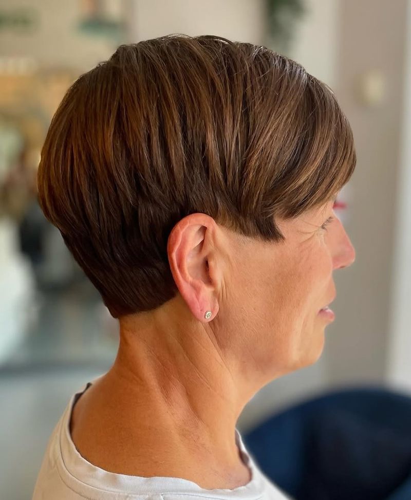 Ultra-Short Nape with Heavy Top
