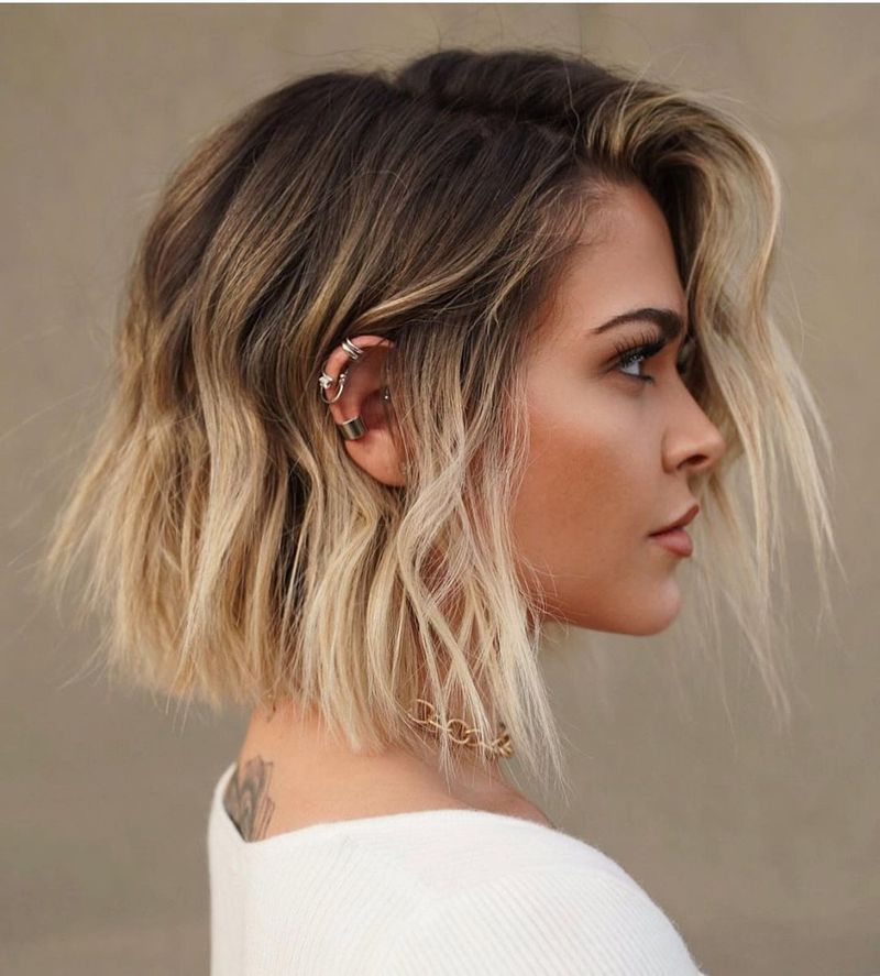 Choppy Bob with Balayage