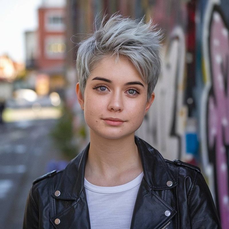 Layered Crop with Spiky Top