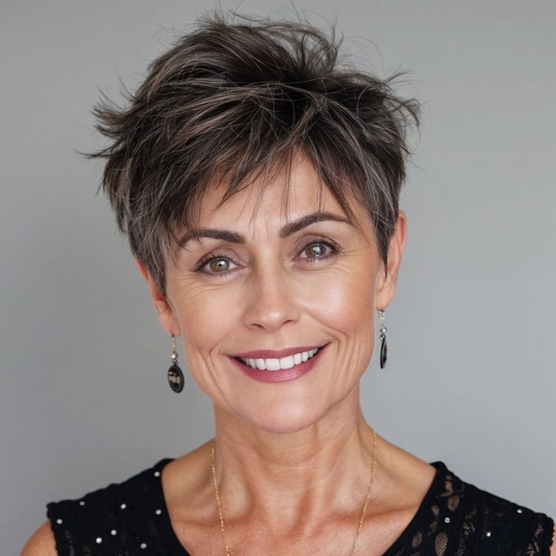 Razor-Cut Short Style