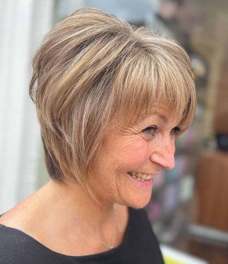 Graduated Bob with Volume at Crown